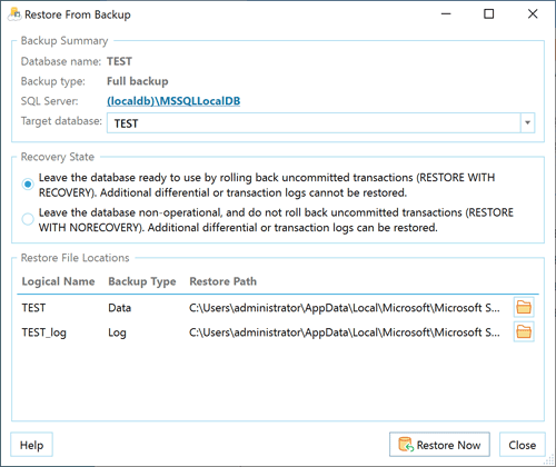 download the new version for windows SQL Backup Master 6.3.621