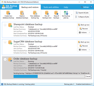 SQL Backup Master 6.3.621 download the new version